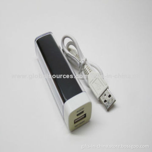 Mobile Power Bank for iPhone, CE Mark and 2,600mAh Capacity, 5.0V 1A